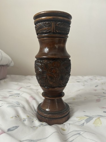 Vintage handcarved floral