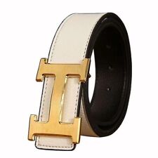 Men Belt Imitation Leather Belts Work Alloy Buckle Casual Belts Father's Day UK