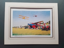 John Young Aircraft print 'Summer Rally' de Havilland Dragon Rapide UNFRAMED