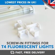 2 x T4-Bracket Fixing Bracket Clips for T4 Fluorescent Strips