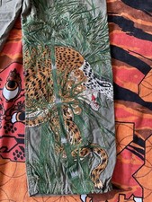 Maharishi Green Embroidered Burning Bright Tiger Snopants Size M L Baggy Fit