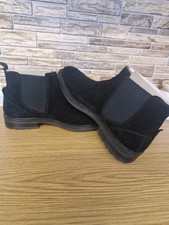 LAMBRETTA SUEDE CHELSEA BOOTS BLACK BOOT EU 45