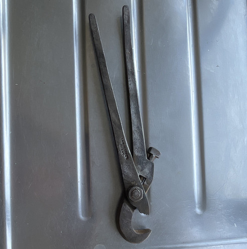 Vintage pipe wrench tool - tool, by