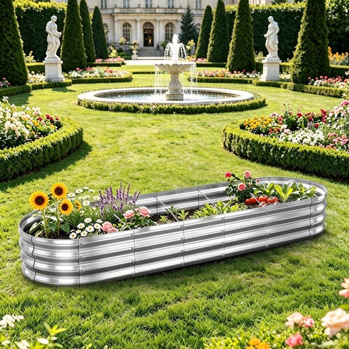 Large oval galvanised - large, steel