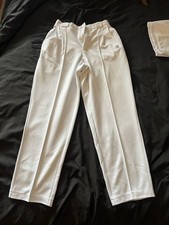 Taylor Bowls White Trousers 34 Waist 31 Leg