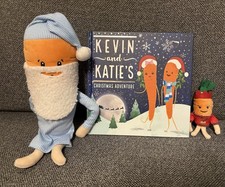 Kevin The Carrot Book & 2 Plush Soft Toy Bundle Aldi