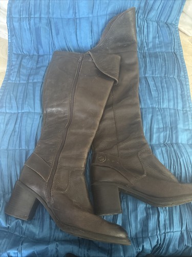 Dark brown vintage leather - dark,