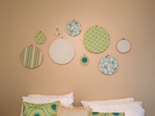 OOP Heather Bailey Nicey Jane Fabric Nursery Decor Circles Blues and Greens