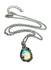 Aura Moonstone Pendant Silver