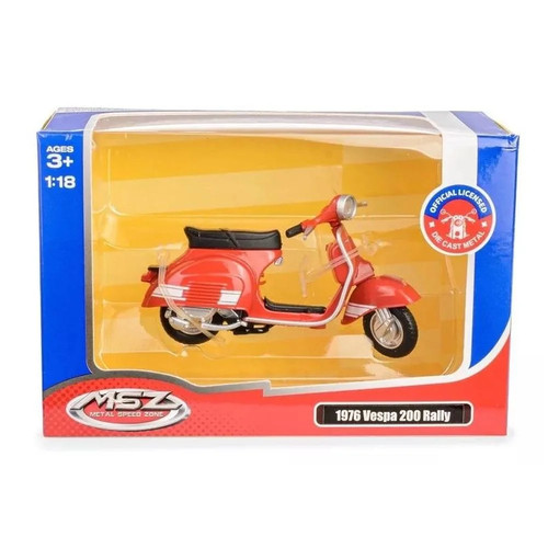 Msz vespa 200 rally - vespa, red