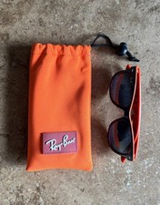 Ray-Ban Kids Wayfarer Sunglasses Blue On Orange RJ9052S 178/80
