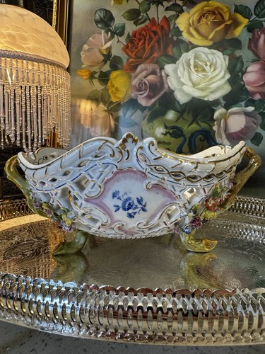 Antique meissen reticulated - antique,