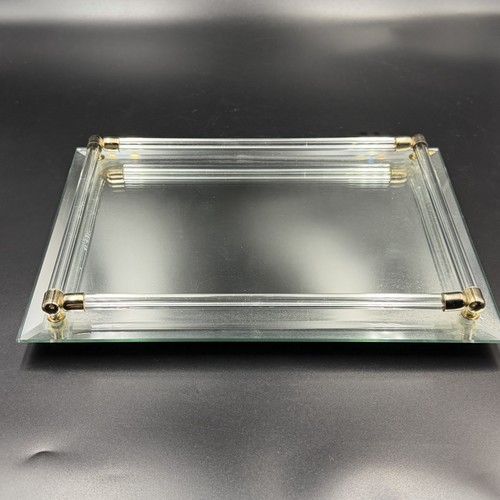 Mirrored lucite display stand - lucite,