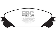 EBC DP1837 BRAKE PAD SET DISC