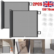 2X Retractable Pet Dog Gate