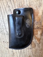 Vintage Shardlow England Leather Scalpel/Knife Pouch/Belt Case Black 12 x 7.5cm