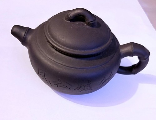 Vintage chinese purple - purple, clay