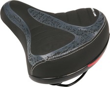 Waterproof Bike Seat Cushion Wide Bicycle Saddle Comfortable PU Leather Saddle