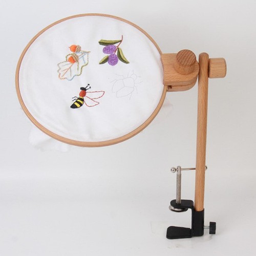 Rotated embroidery frame lap - embroidery,