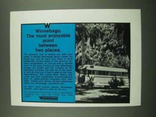 1970 Winnebago Motor Home Ad - The Most Enjoyable Point Between Two Places