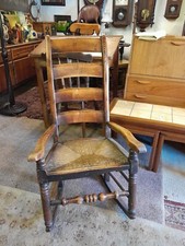 ANTIQUE VICTORIAN RUSH SEATED