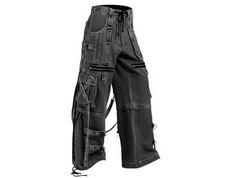 Men's Grey X Strap Denim