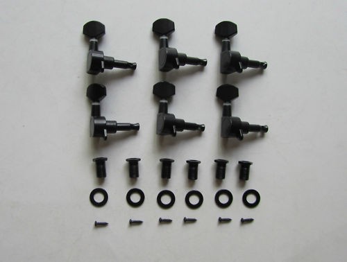 Black inline guitar tuning - black,