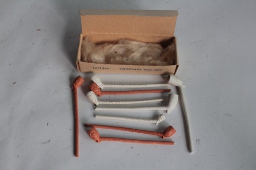 Miniature terracotta pipes - , by