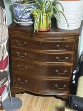 Vintage Bow Front Writing