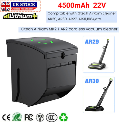 22v 5ah battery for gtech - 22v, 4.5ah