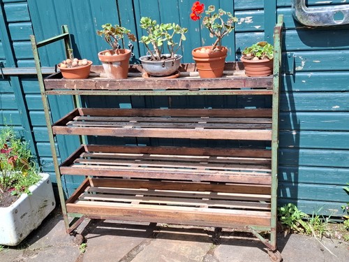 Vintage industrial trolley - industrial,