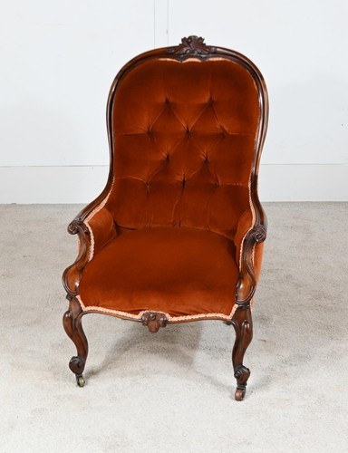 Victorian parlour armchair - victorian,