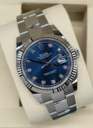 Rolex datejust blue diamond - datejust,