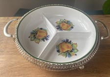 Vintage Divided Round Serving