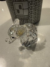 Swarovski Crystal Large Elephant with Metal Tail Art. 7640 NR 055 000