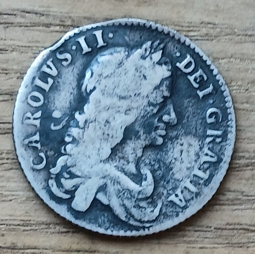 Charles silver shilling - charles, ii
