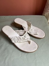 Ex Bhs Shoes White Cork Effect