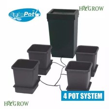 AutoPot 4 Pot Grow Hydroponics System Kit - 4POT with 47L Tank New 9mm Fittings