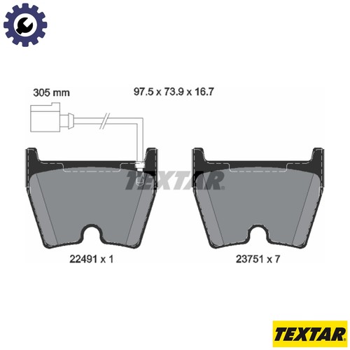 Brake pad set disc - brake,