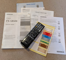 Onkyo TX-SR606 Manuals RC-710M Remote