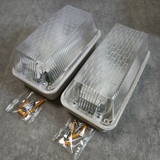 2x BG Outdoor Bulkhead Light 100 Watt Polycarbonate Wall Fitting IP65