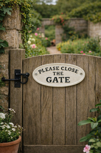 Please close the - 'please, gate'