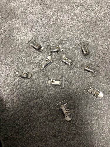 10pcs metal suspender clips - 10pcs,