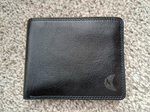 Authentic real leather - real, black