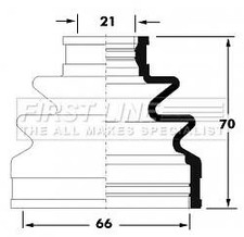 Genuine FIRST LINE Rear Outer CV Boot Kit for Subaru Legacy 2.0 (09/03-10/05)