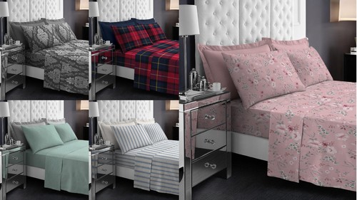 Piece flannelette sheet set - 4,