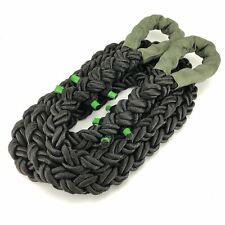 24mm Black Nylon Kinetic 12 Tonne Heavy Duty 4x4 Recovery Tow Rope x 4 Metres