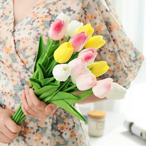 Tulips artificial flowers real - tulips,