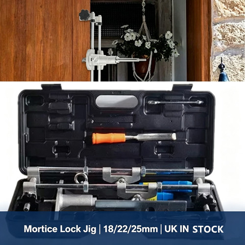 Mortice lock cutting jig - mortice,