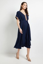 Principles Navy Midi Dress